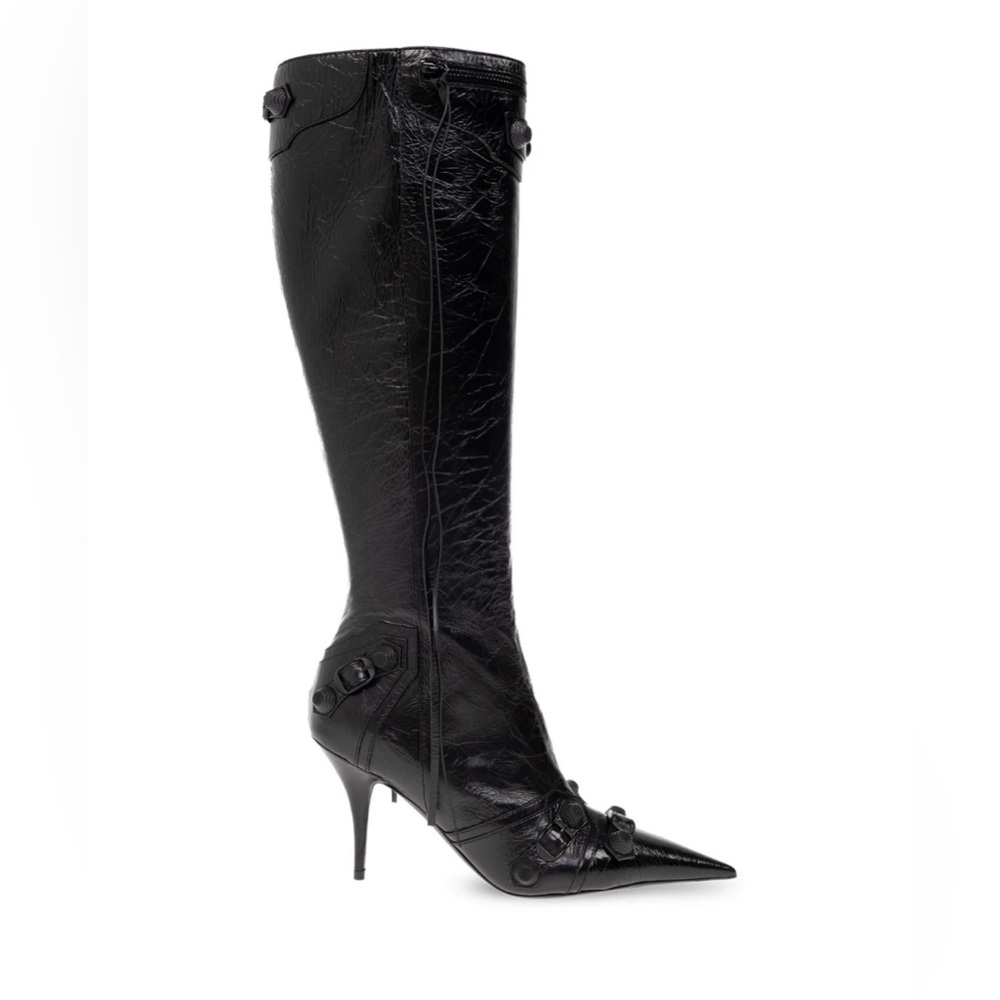 NEW Balenciaga Cagole City Boot Black Knee High - Picture 2 of 6